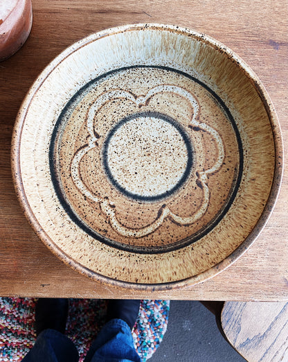 Vintage Studio Pottery Shallow Bowl