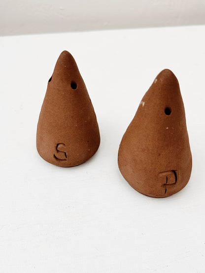 Handmade Salt and Pepper Shakers