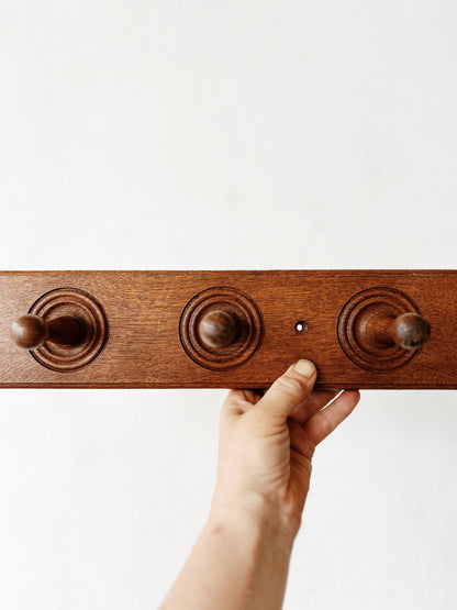 Antique Bullseye Coat Rack