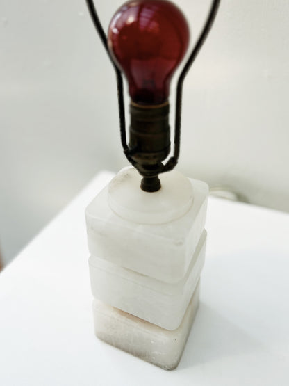 Deco Era Marble Cube Lamp