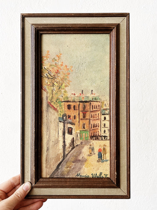 Vintage Framed Pressed Litho