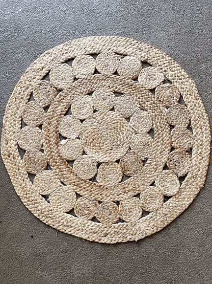 Straw Mandala Rug