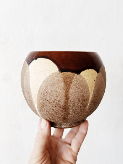 Vintage Lava Glazed Planter
