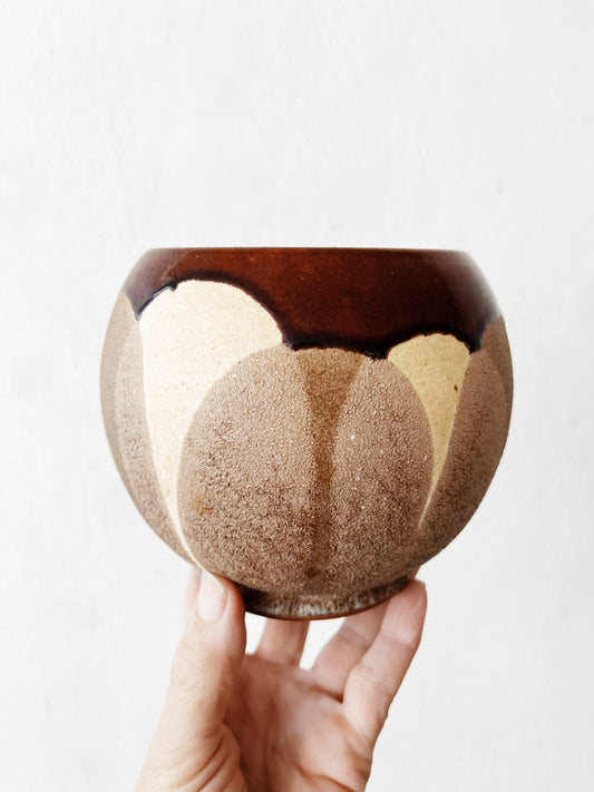 Vintage Lava Glazed Planter