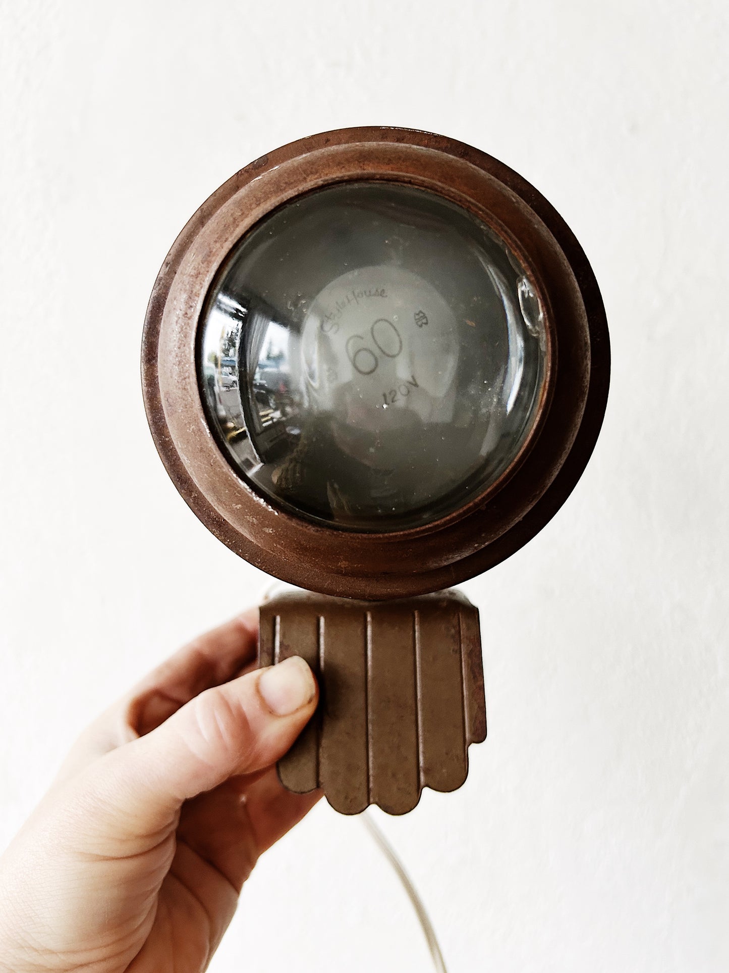 Rare Machine Age Bullet Lamp