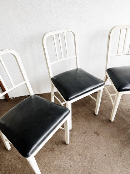 Set of Vintage Naval Chairs