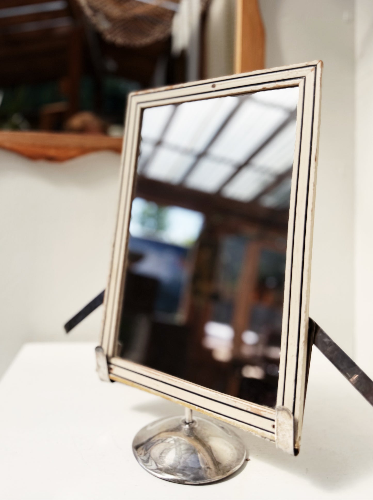 Antique Mirror and Stand