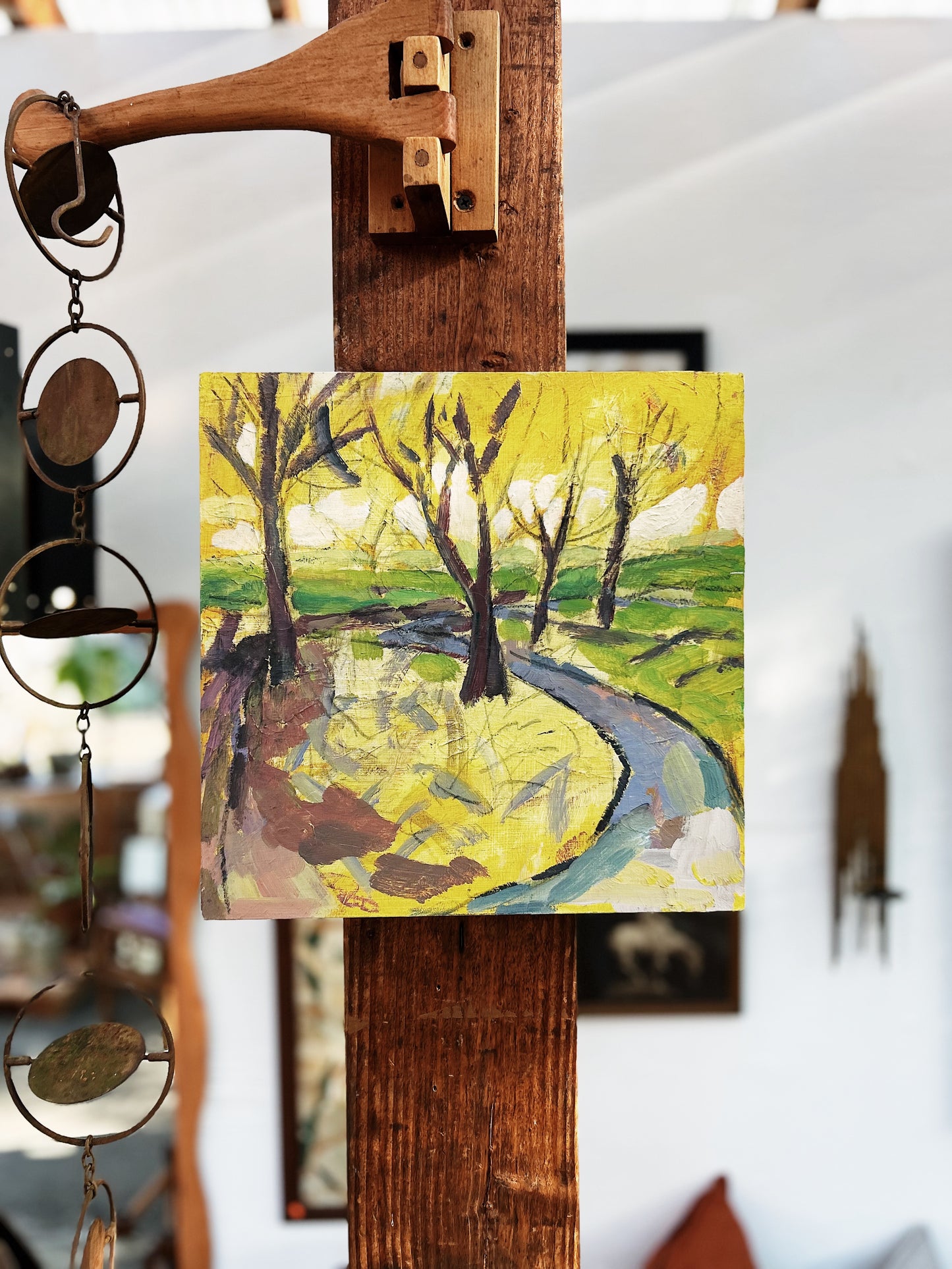 Original Hard Edge Expressionist Landscape
