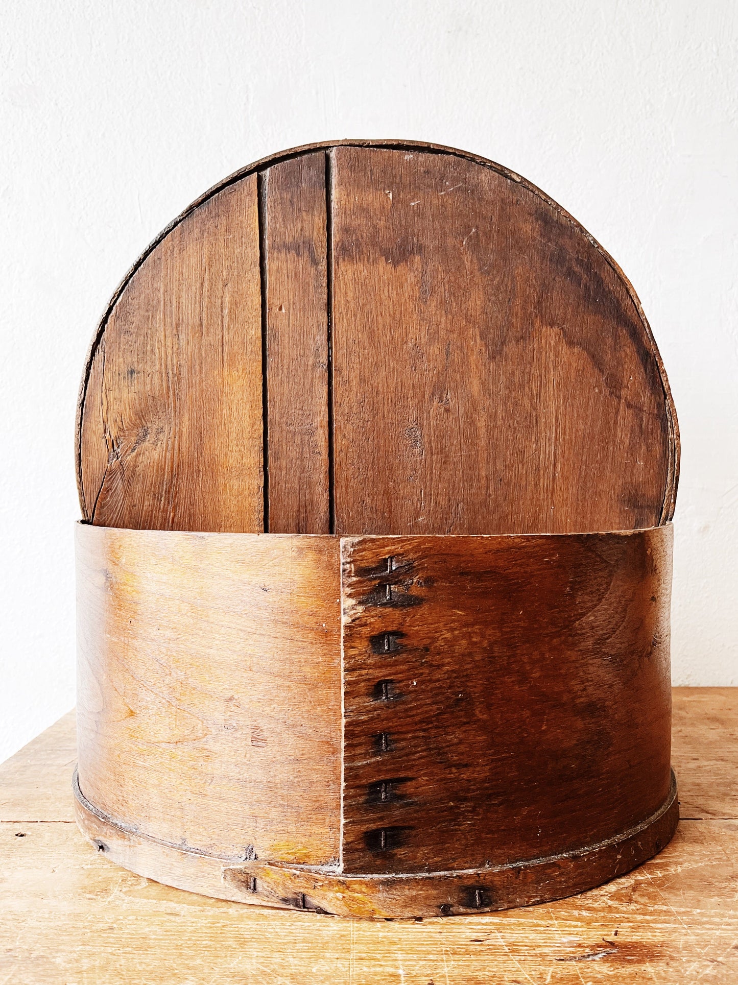 Oversized Primitive Wood Band Box