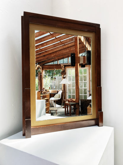 Mid Century Walnut Mirror