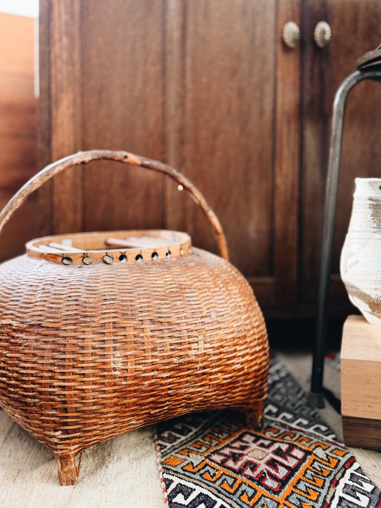 Antique Avian Carrier Basket