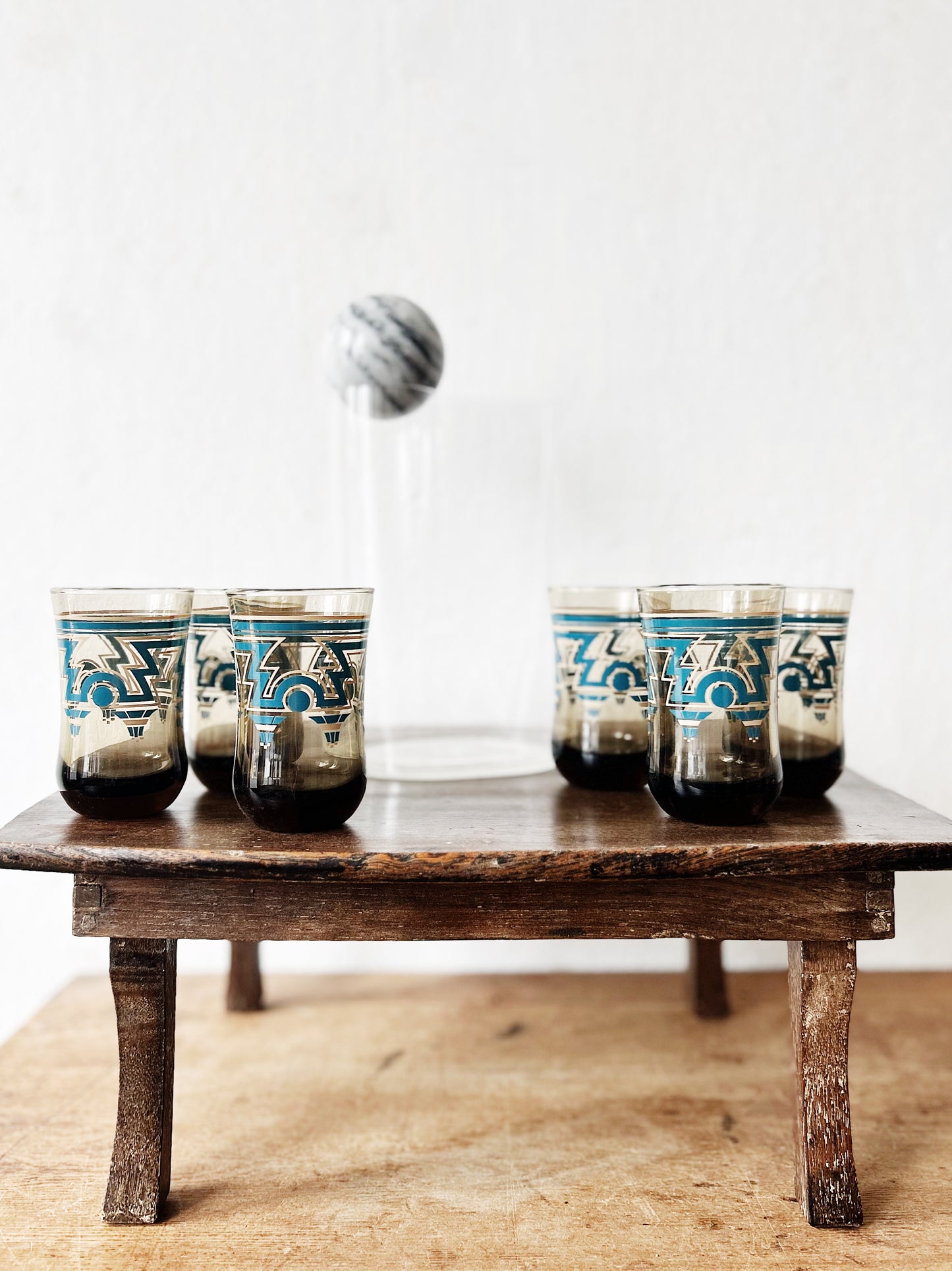 Set of Six Vintage Glasses