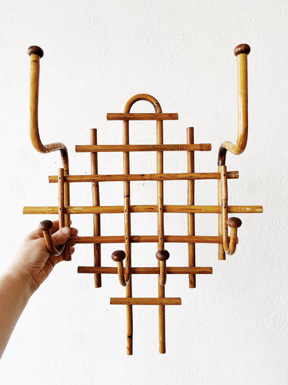 Vintage Bentwood Bamboo Rack