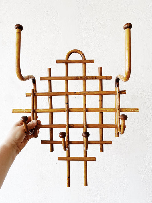 Vintage Bentwood Bamboo Rack
