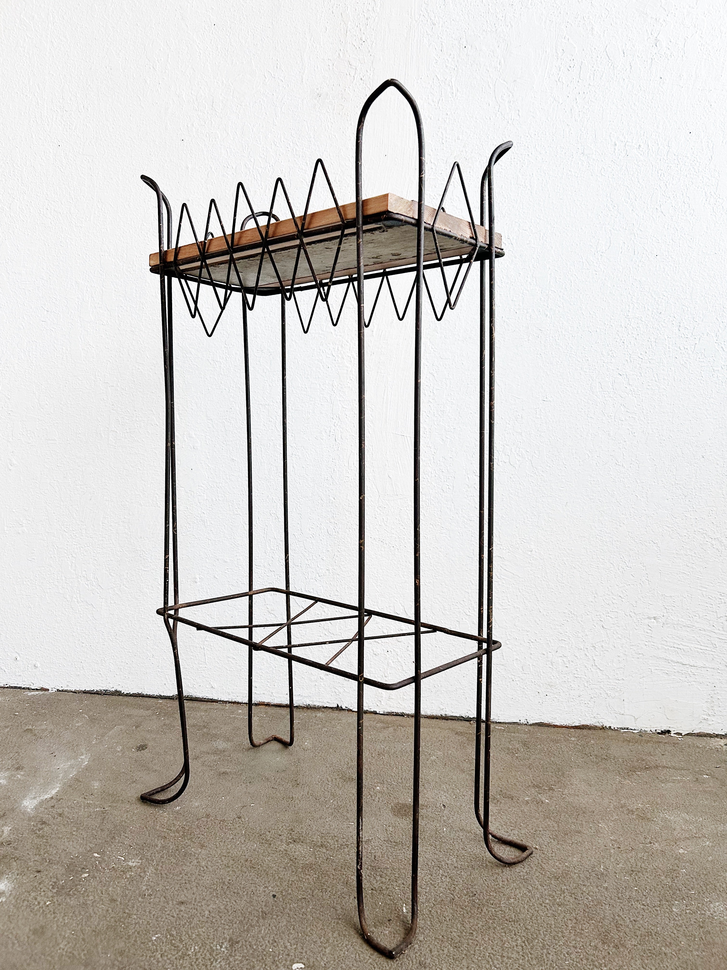 Victorian Era Iron Plant Stand or Bar - Thumbnail 5