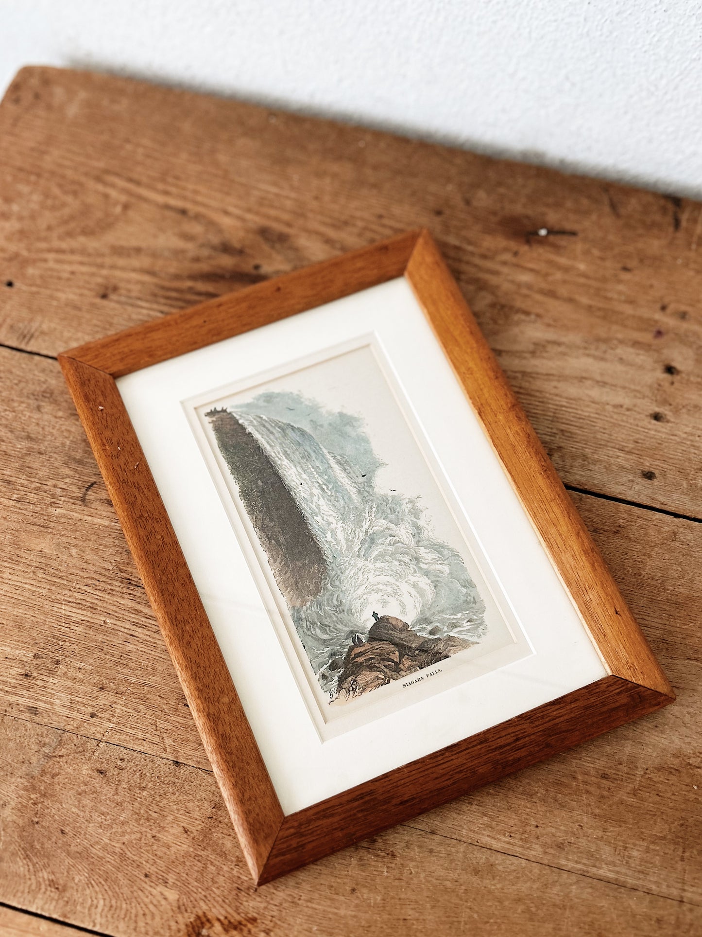 Antique Niagara Falls Etching