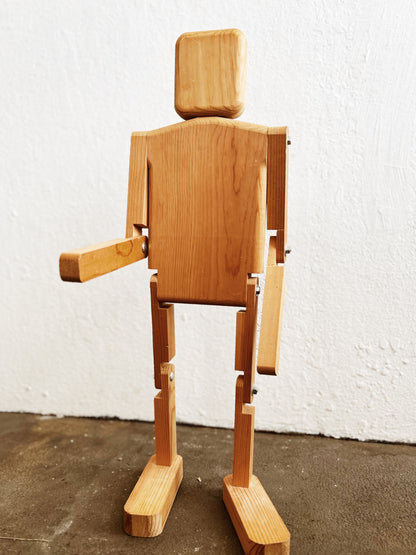 Vintage Modernist Wood Mannequin