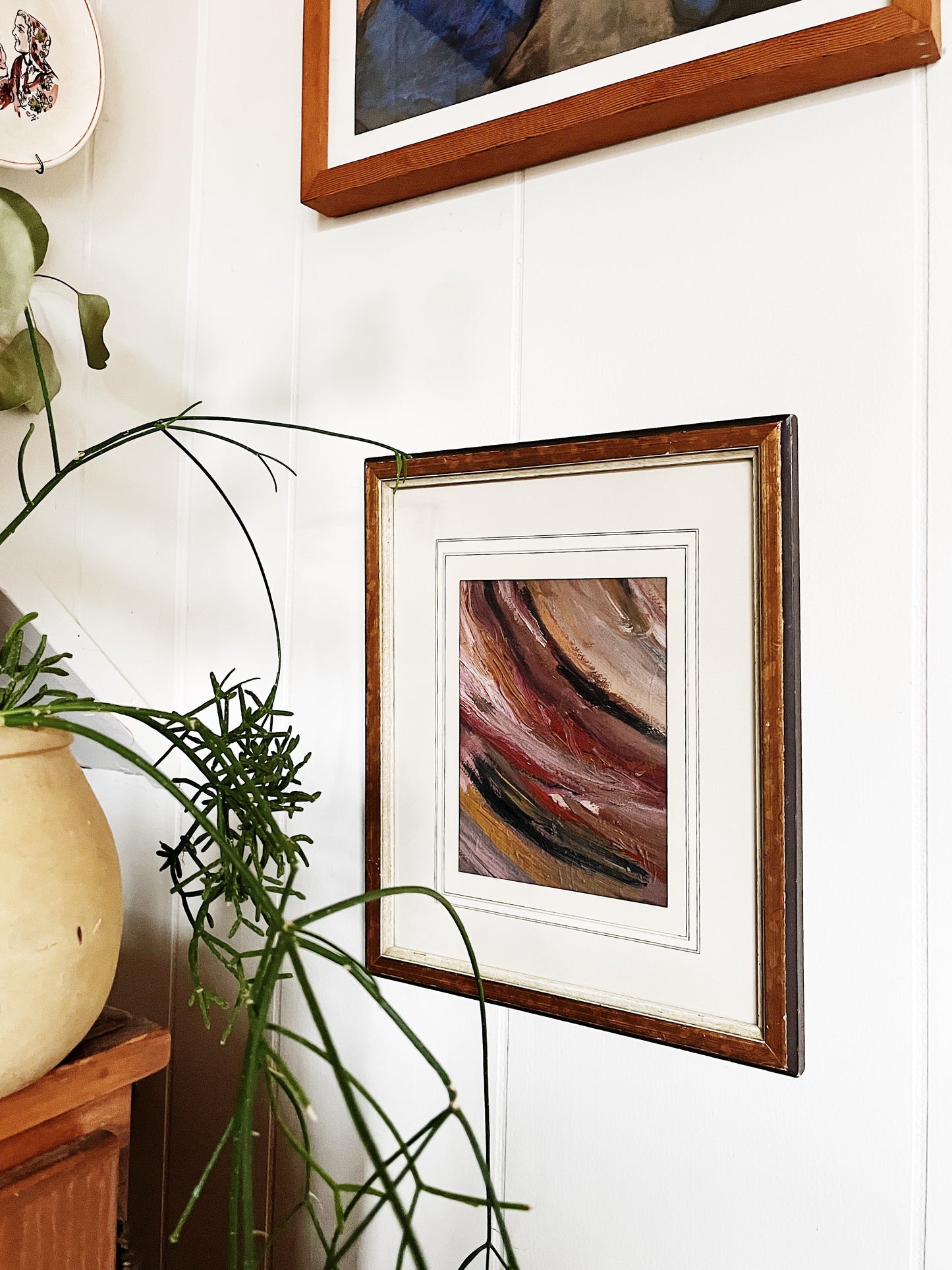 Vintage Abstract Oil Painting