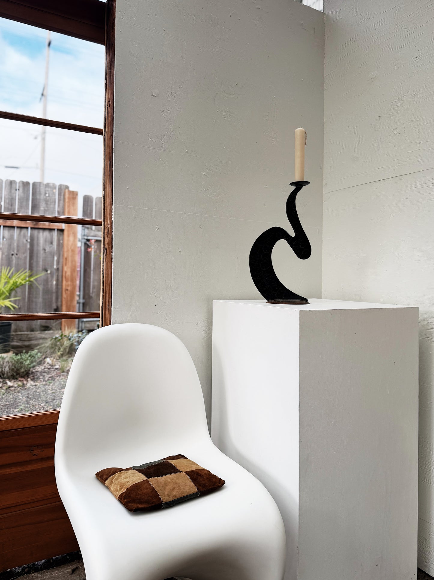 Oversized Post Modern Candlestick