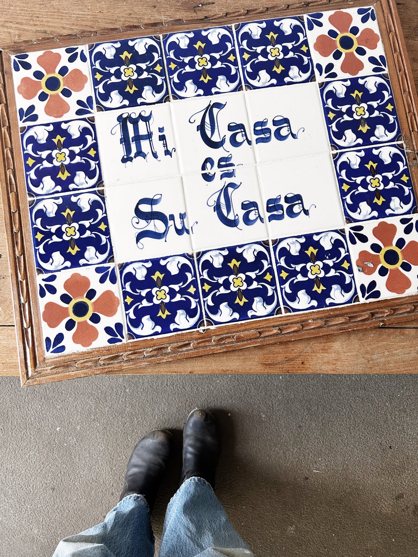 Vintage Mi Casa es Su Casa Tile Art