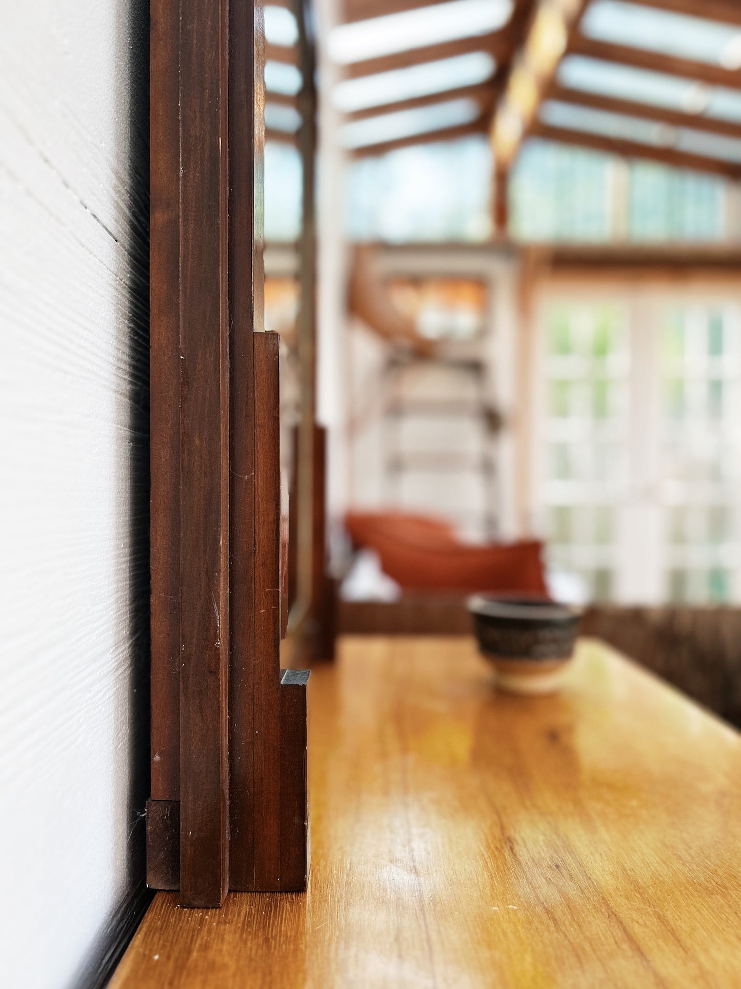 Mid Century Walnut Mirror