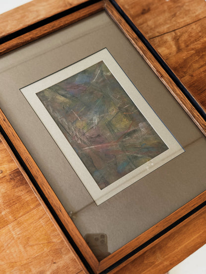 Leonard Dixon Abstract Pastel Drawing