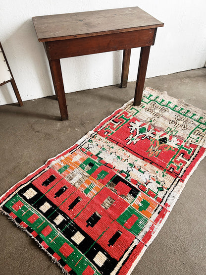 Vintage Boujaad Moroccan Wool Rug
