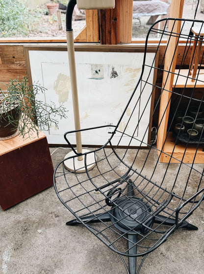 Vintage Homecrest High Back Rocker Chair