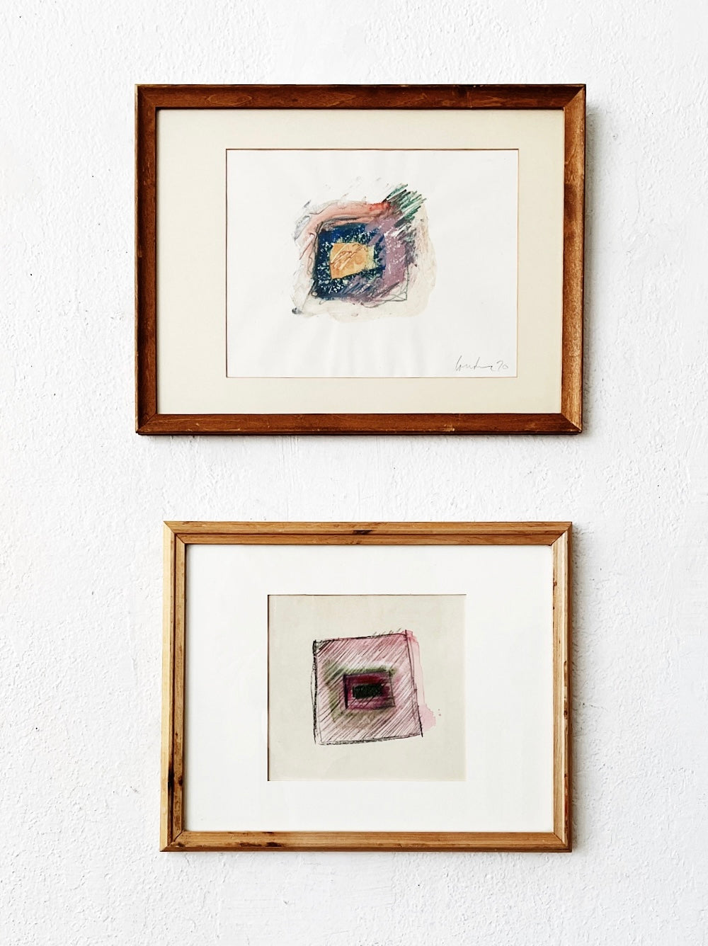 Vintage Lourdan Kimbrell Original Mixed Media Painting