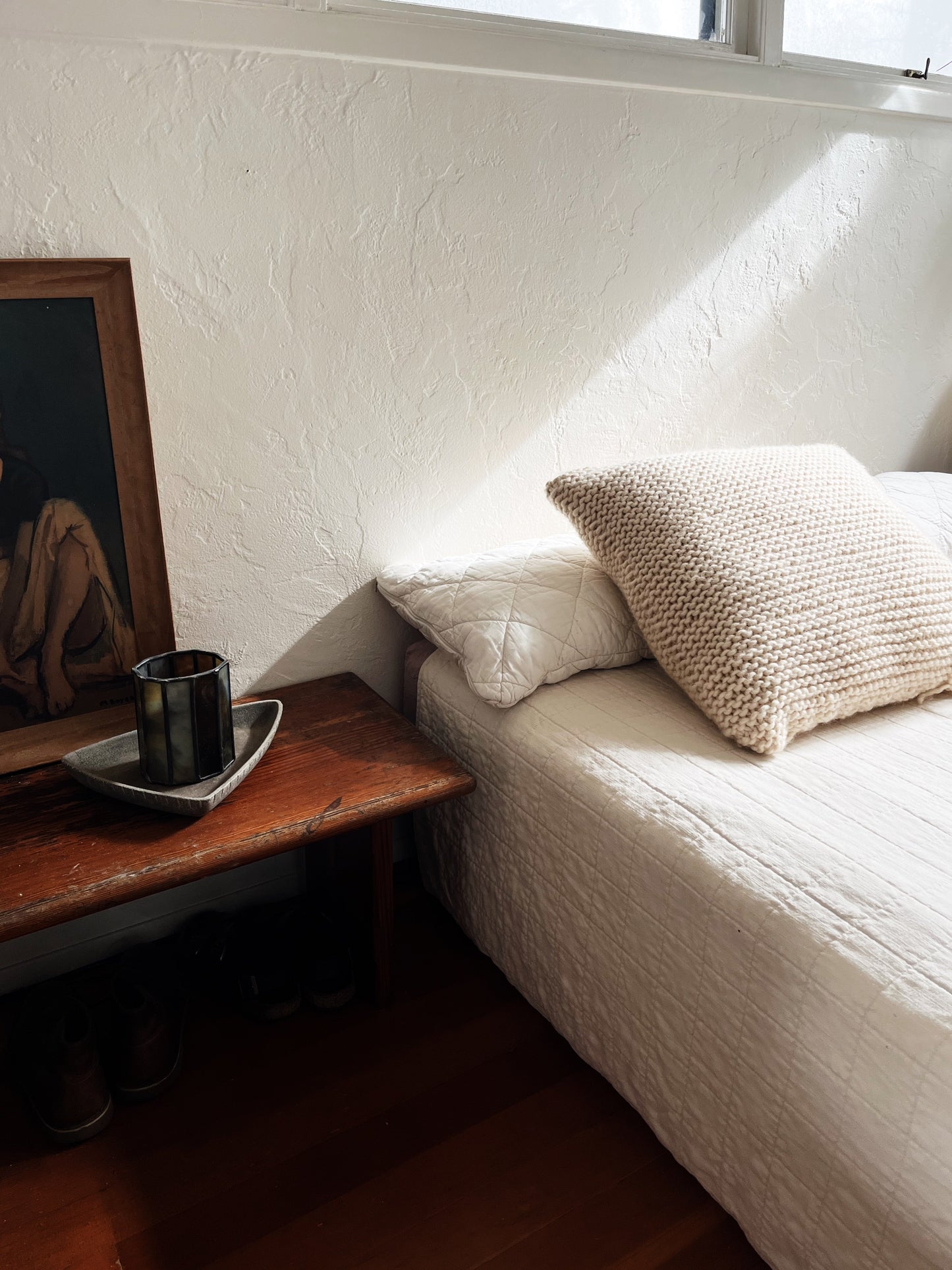 Oversized Handknit Wool Cushion