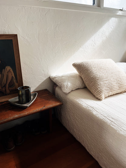 Oversized Handknit Wool Cushion