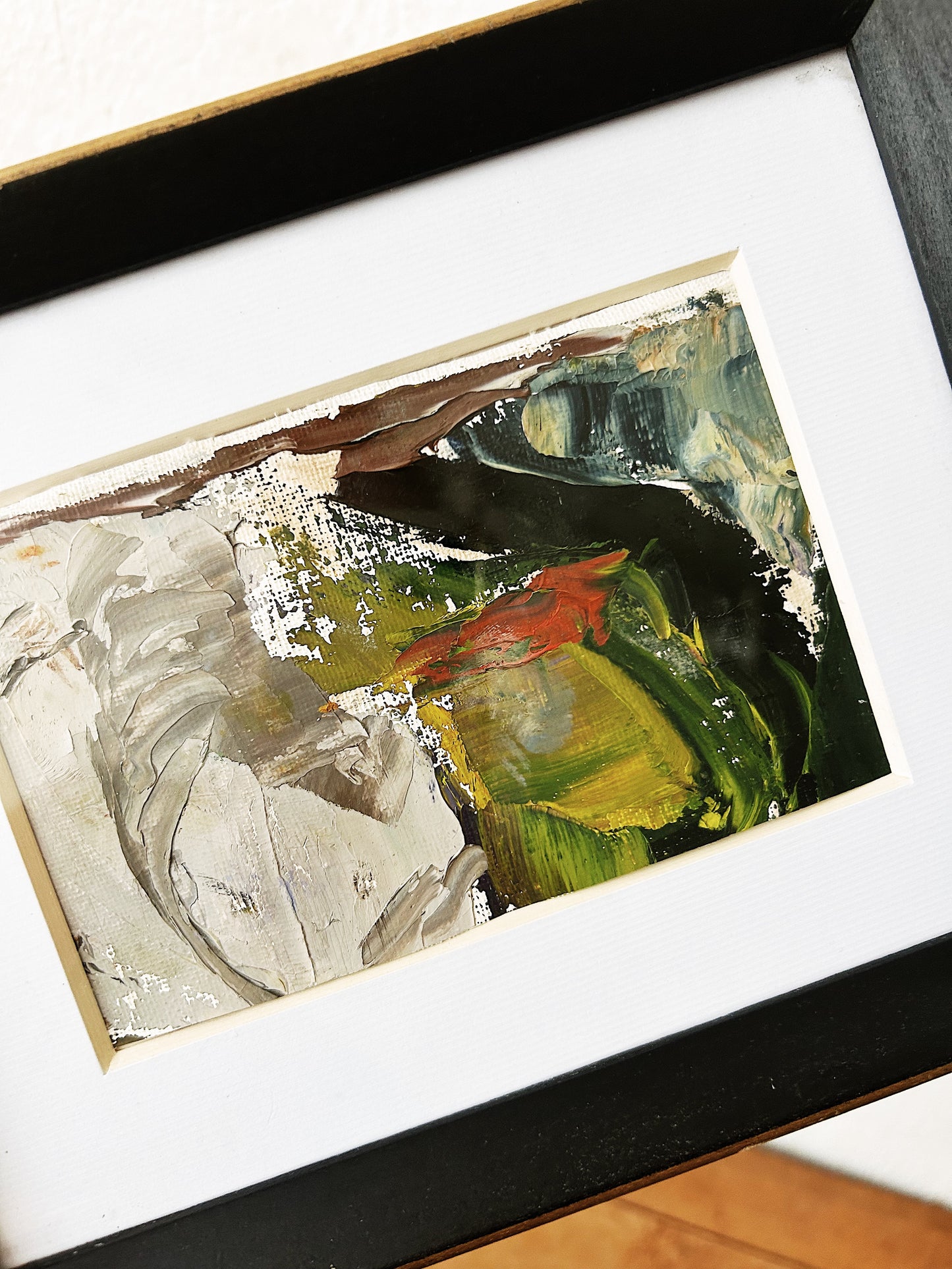 Framed Abstract Oil Painting