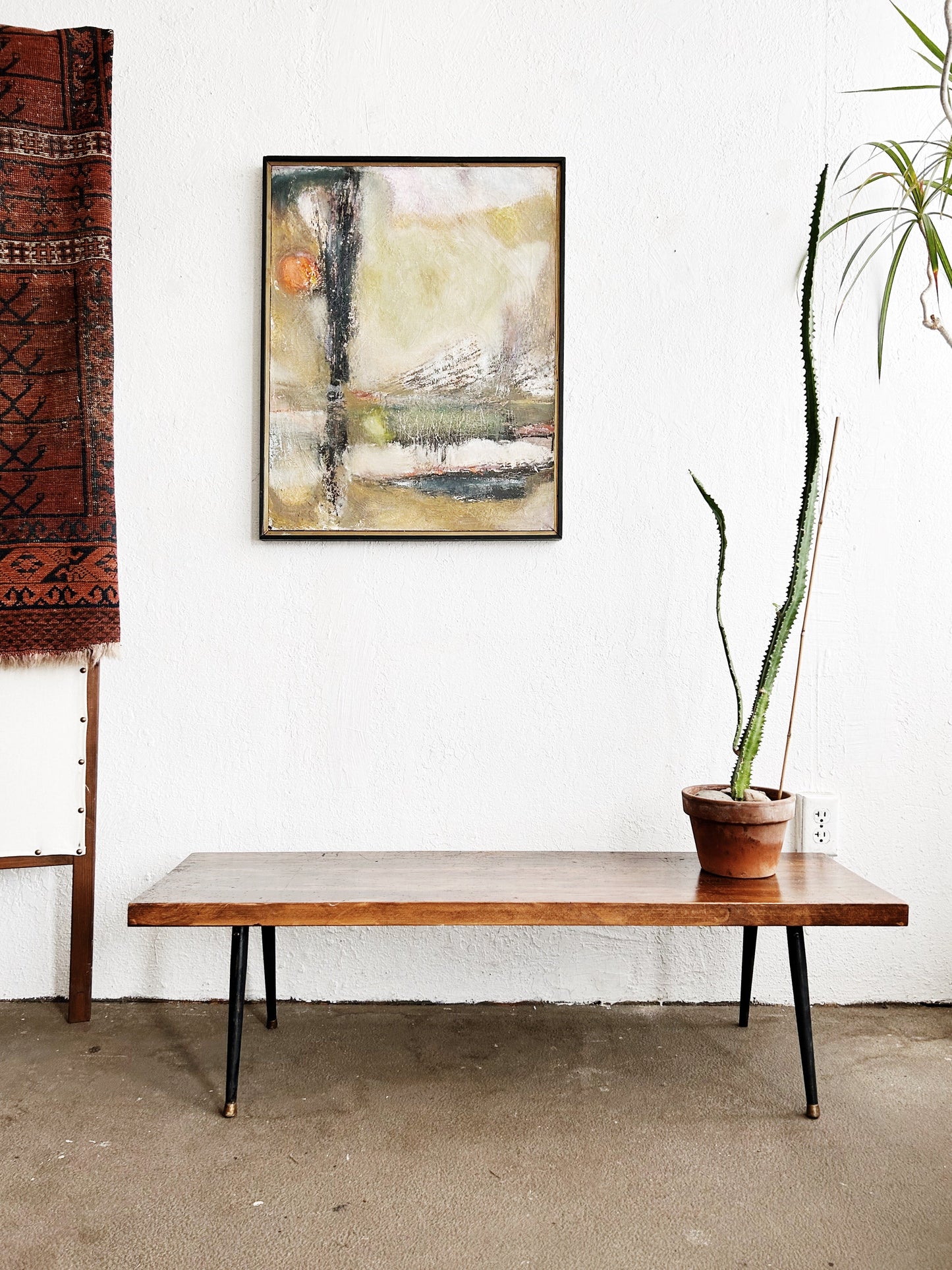 Mid Century Low Bench