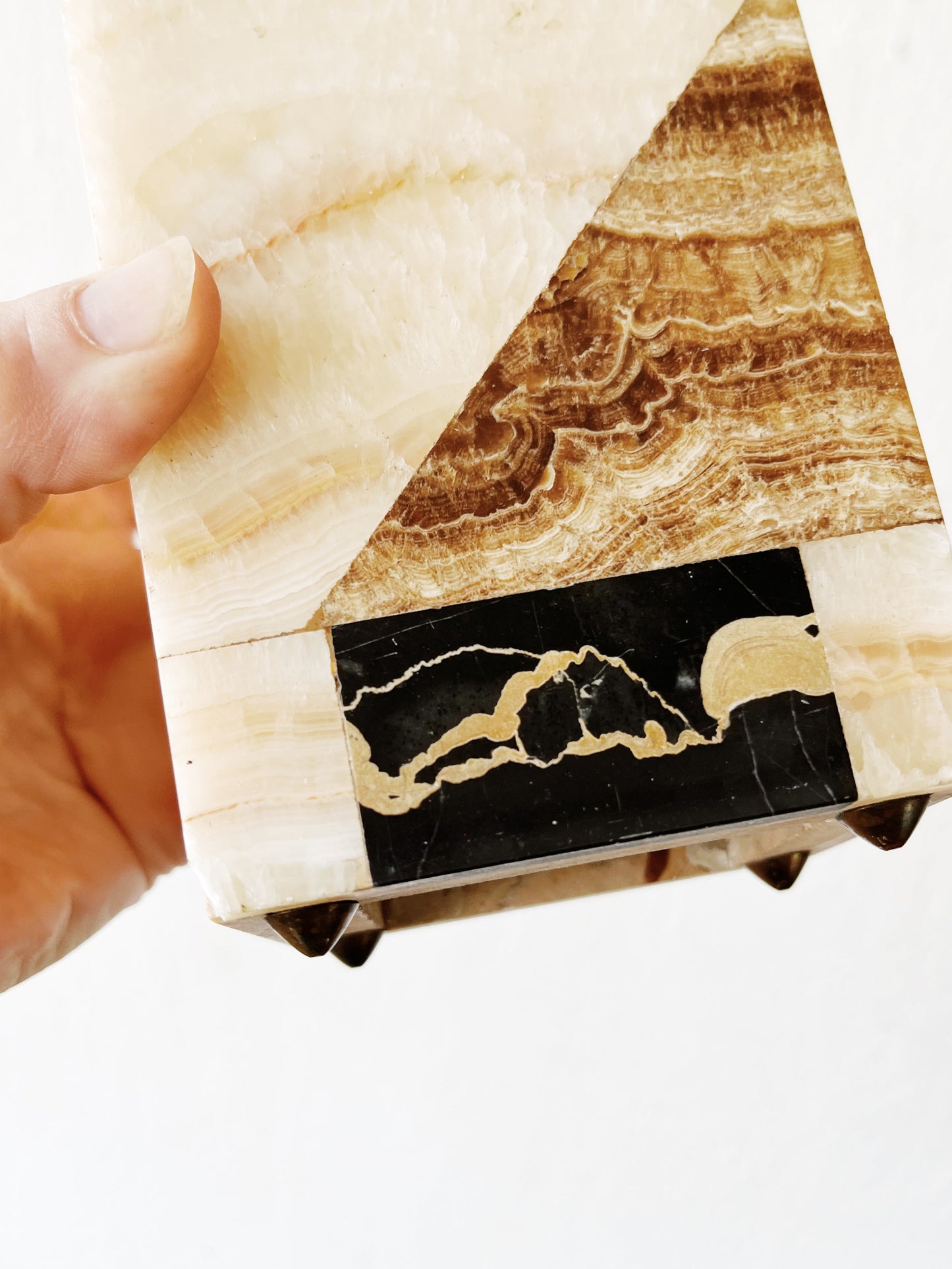 Modernist Onyx Bookends