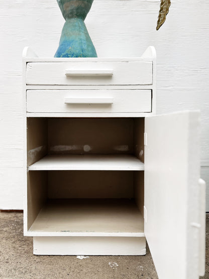 Vintage Painted Wood Cabinet