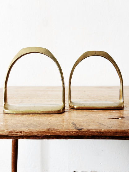 Vintage Brass Bookends