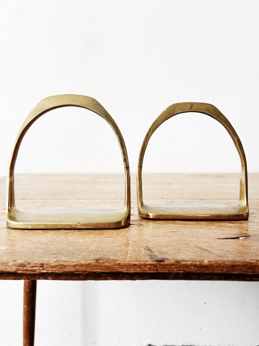 Vintage Brass Bookends