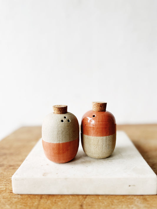 Handmade Salt and Pepper Shakers