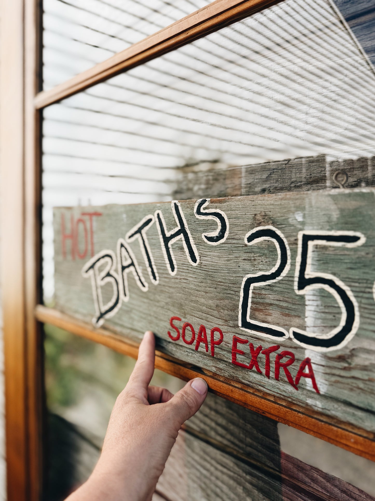 Vintage Bathhouse Sign