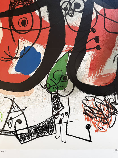 Joan Miro Vintage French Lithograph