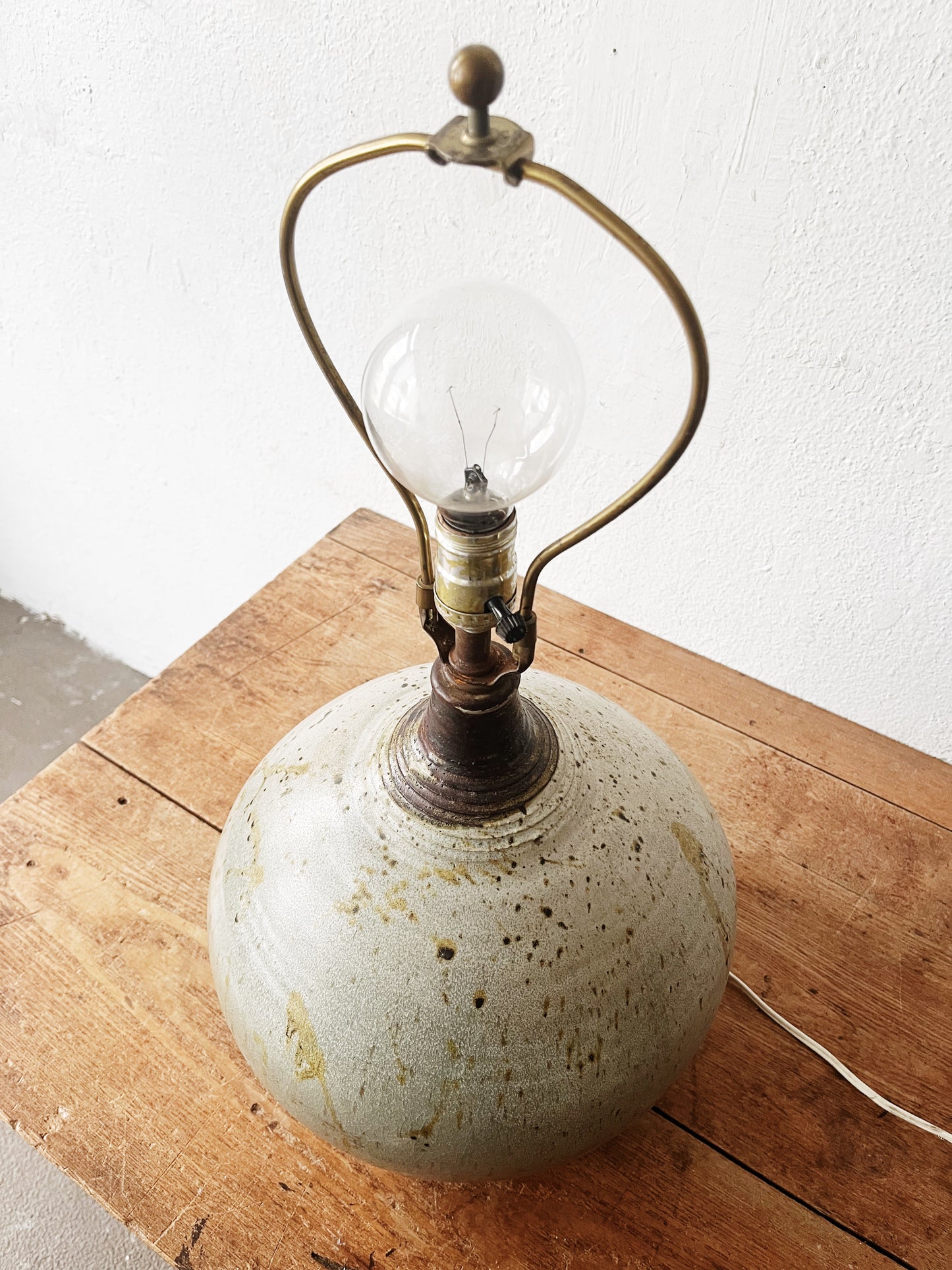 Chunky Mid Century Ceramic Lamp