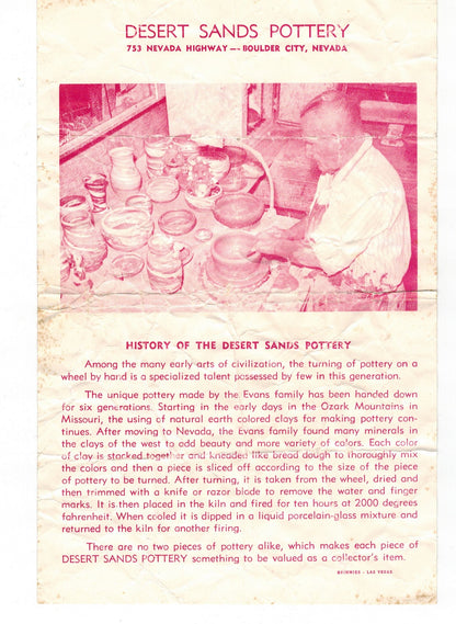 Desert Sands Art Pottery Bowl