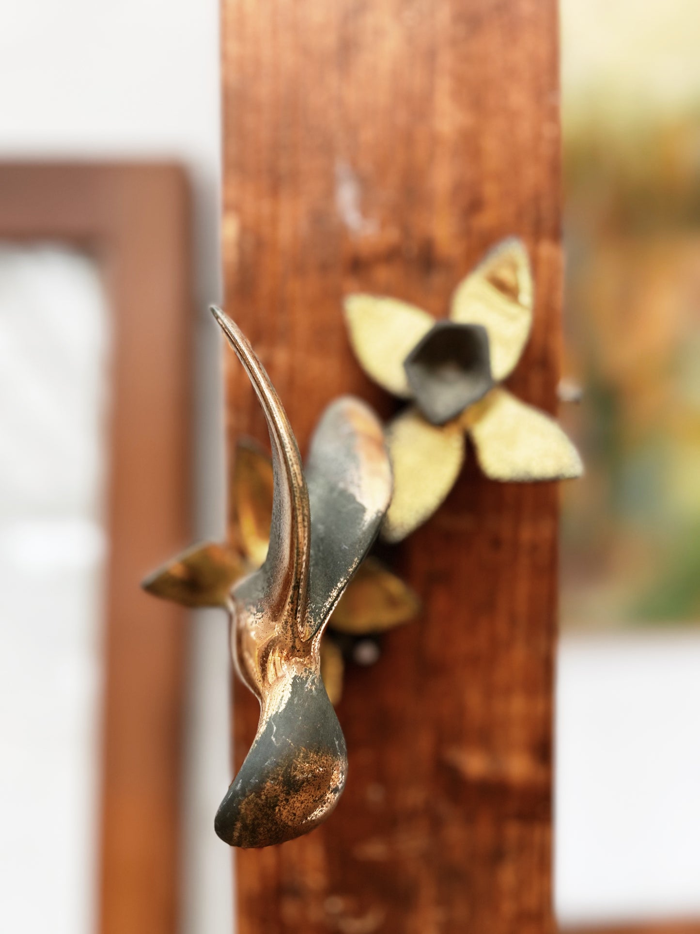 Wonderful Brass Hummingbird Door Knocker