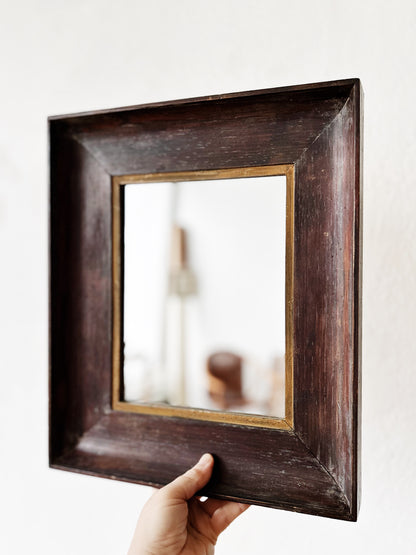Antique Wood Mirror