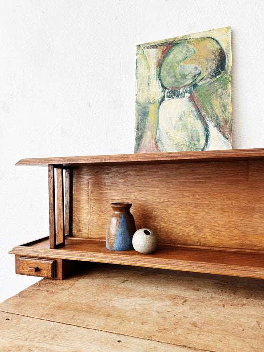 Antique Hanging Wood Shelf