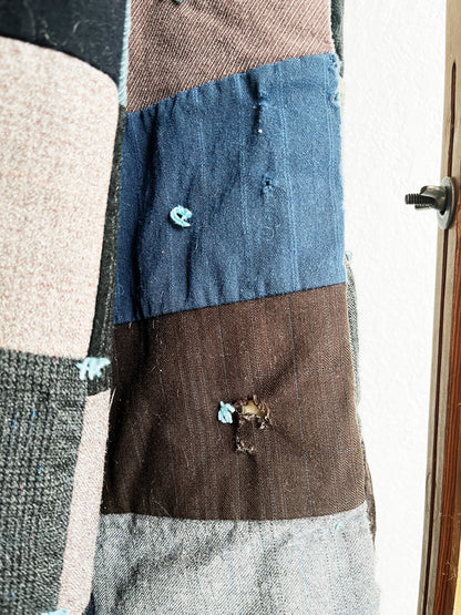 Vintage Wool Patchwork Quilt