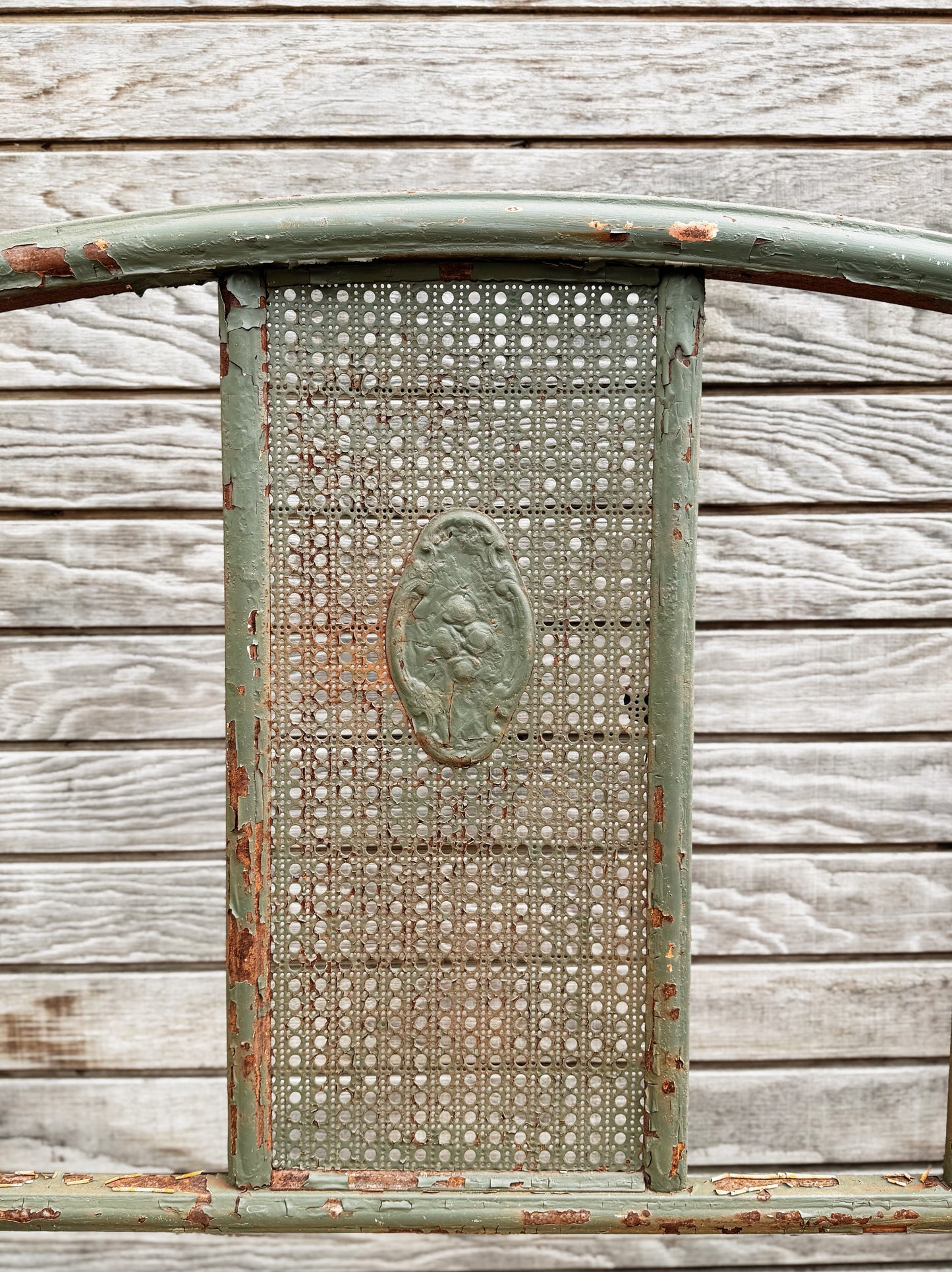 Antique Iron Bench