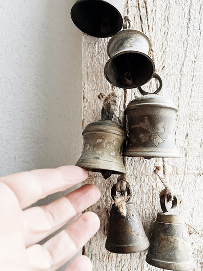 Antique Brass Temple Bells