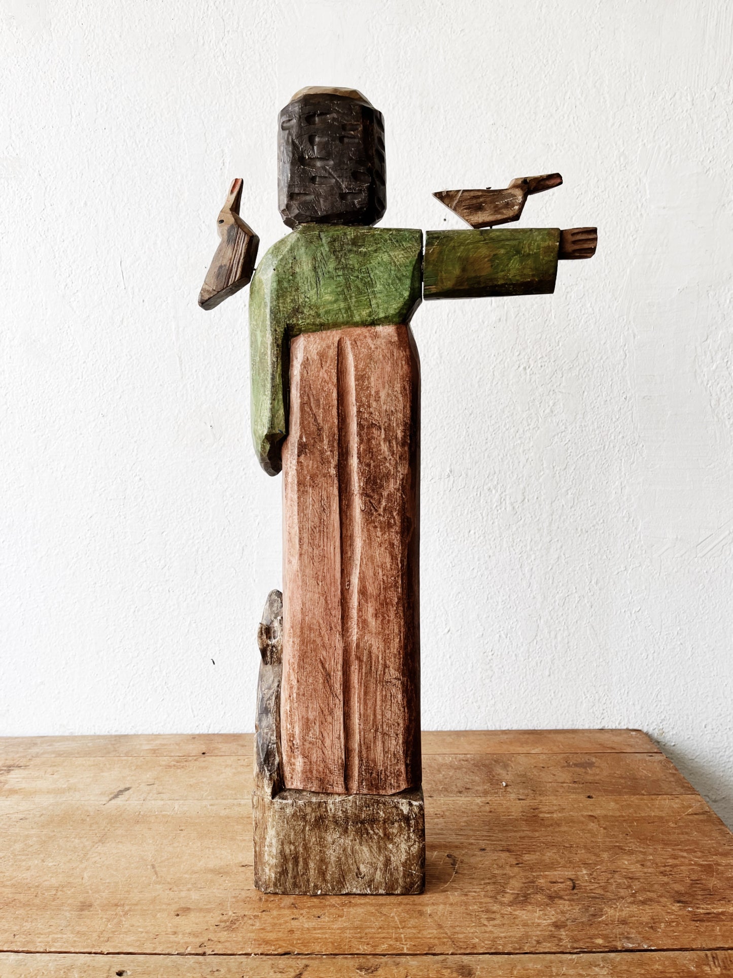Carved Saint Francis Statue