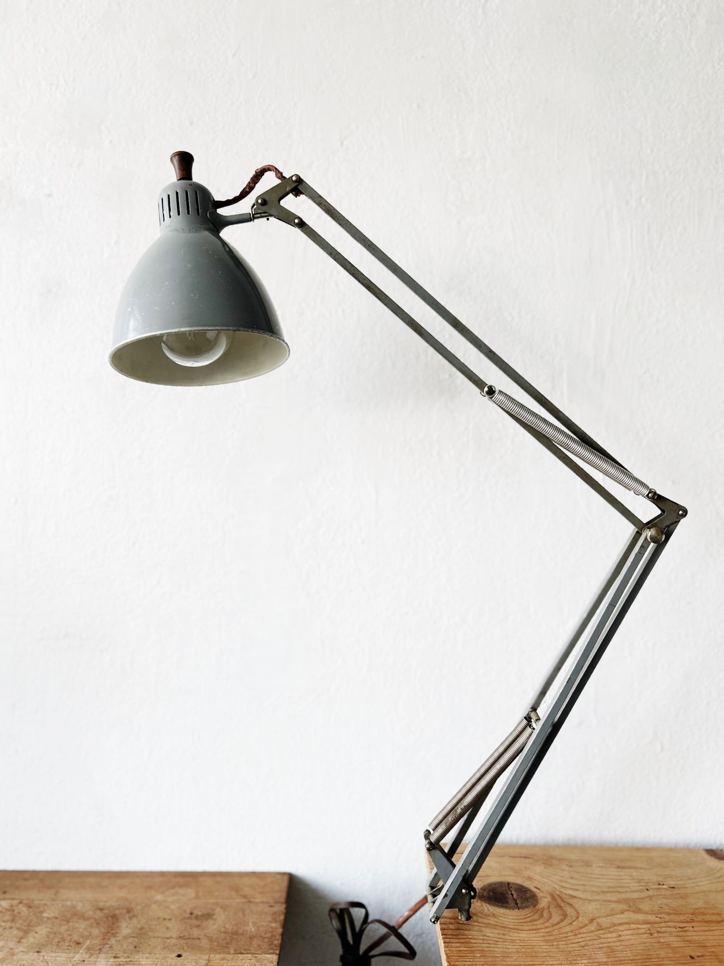 Matching XL Early Luxo Anglepoise Lamps